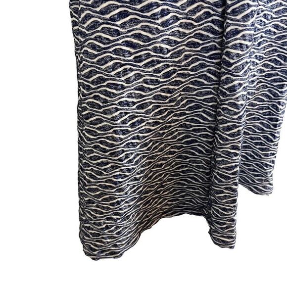 RN Studio by Ronni Nicole Womens Navy White Stretch Knit Cap Sleeve Dress sz 6 - Picture 4 of 16